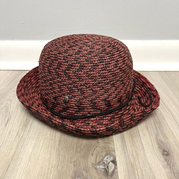 Helen Kaminski Australia Provence Red Raffia Sun Hat NWT - Picture 1 of 5